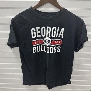 The Victory Georgia Bulldogs Womens XL Black SEC Football T Shirt UGA